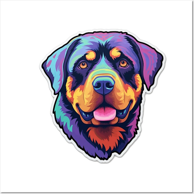 Robust Rottweiler - Canine Companion Design Wall Art by InTrendSick